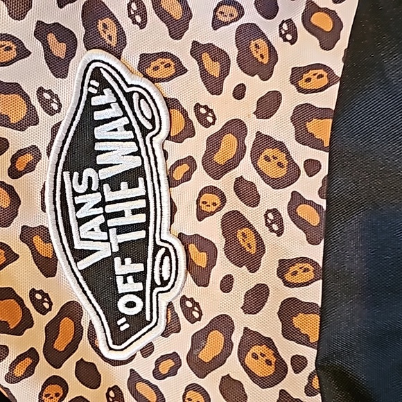 STUNNING RARE LEOPARD PRINT VANS REALM BACKPACK - Picture 3 of 10
